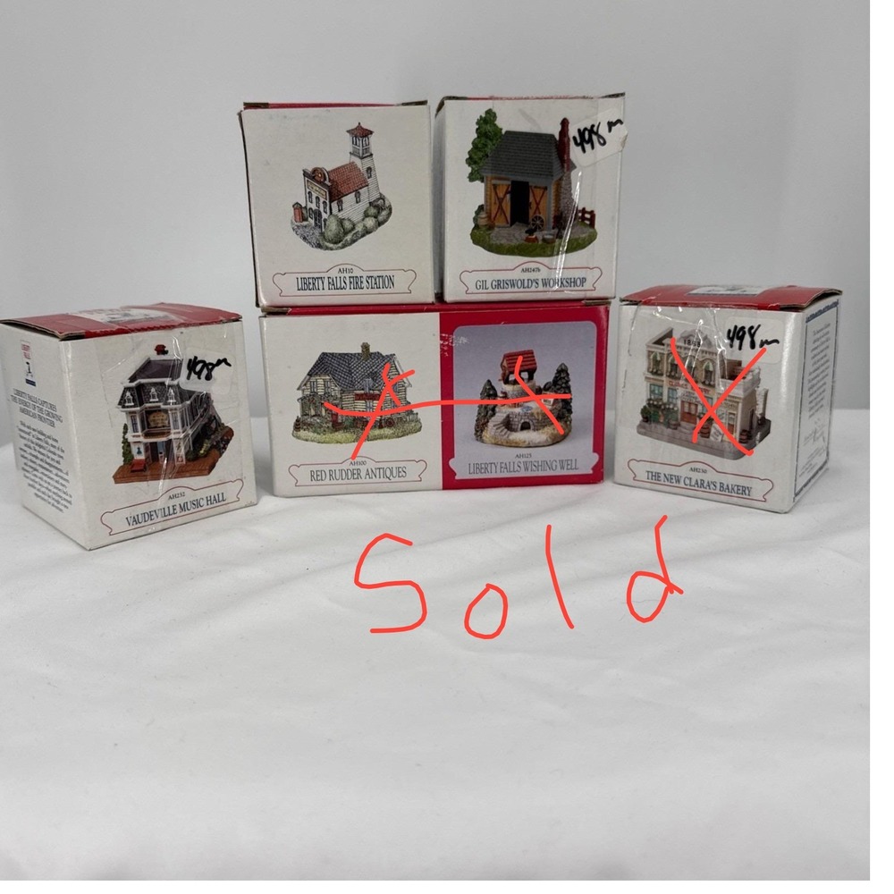 Liberty Falls The Americana Collection Village Buildings in Boxes 6 Pc.